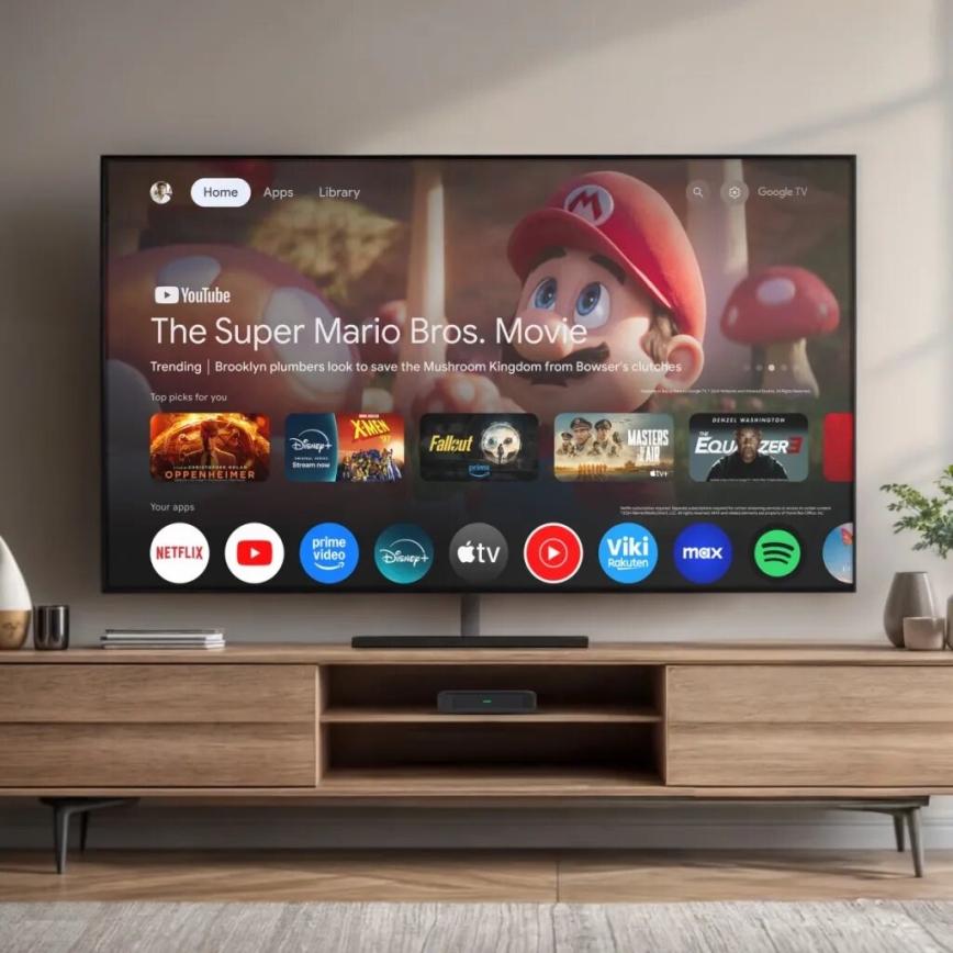 TESLA Electronics MediaBox - UHD multimedijalni reproduktor Wi-Fi + daljinski upravljač