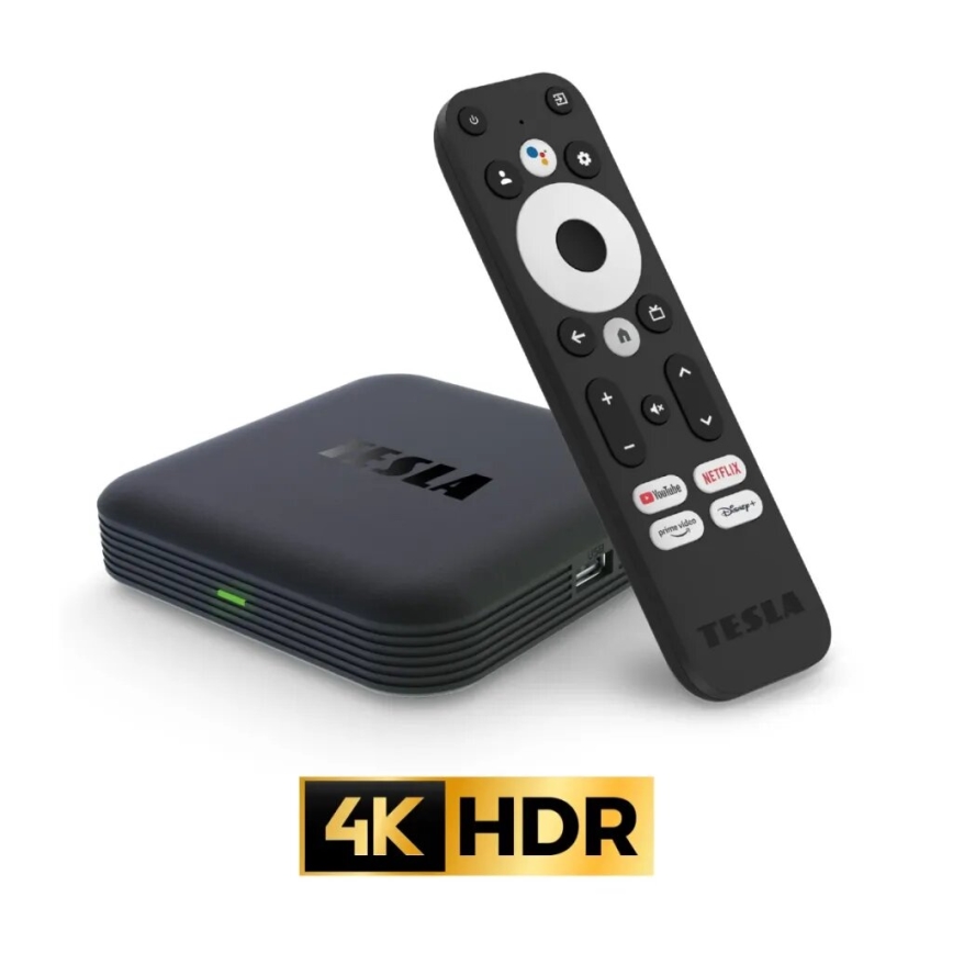 TESLA Electronics MediaBox - UHD multimedijalni reproduktor Wi-Fi + daljinski upravljač