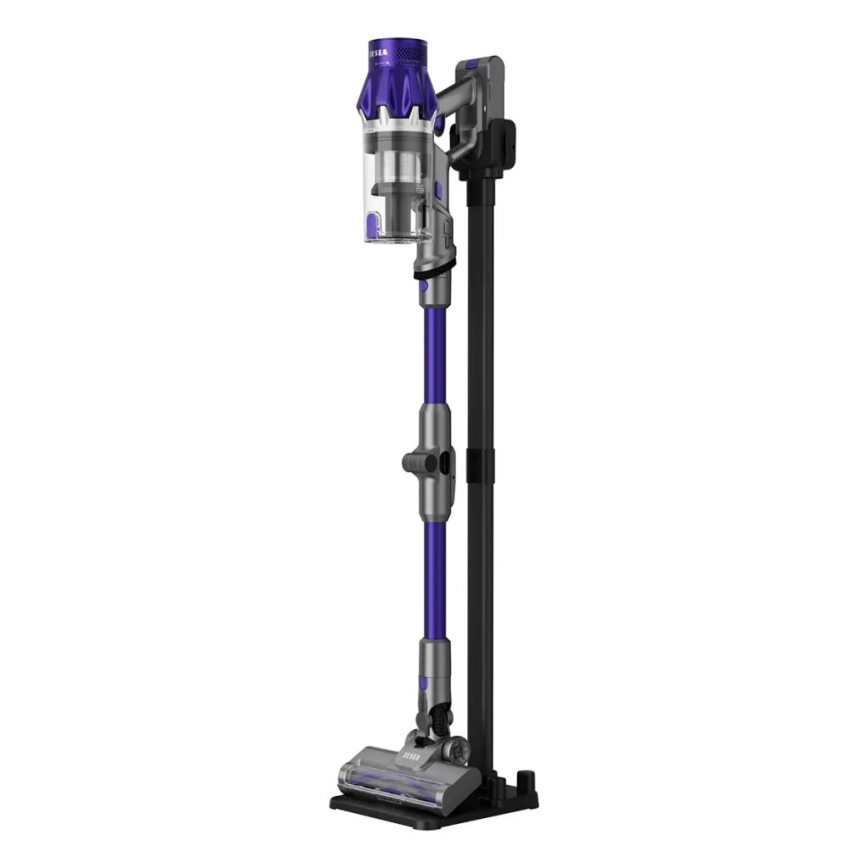 TESLA Electronics PureStar - Fleksibilni bežični štapni usisivač 2u1 250W/2200 mAh siva/ljubičasta