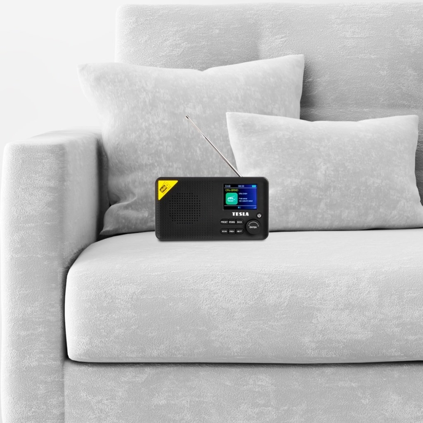 TESLA Electronics - Radio DAB+ FM 5W/4000 mAh crna