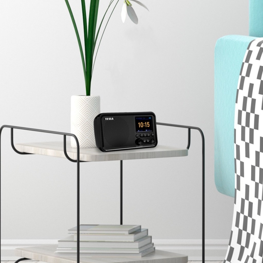 TESLA Electronics - Radio DAB+ FM 5W/4000 mAh crna