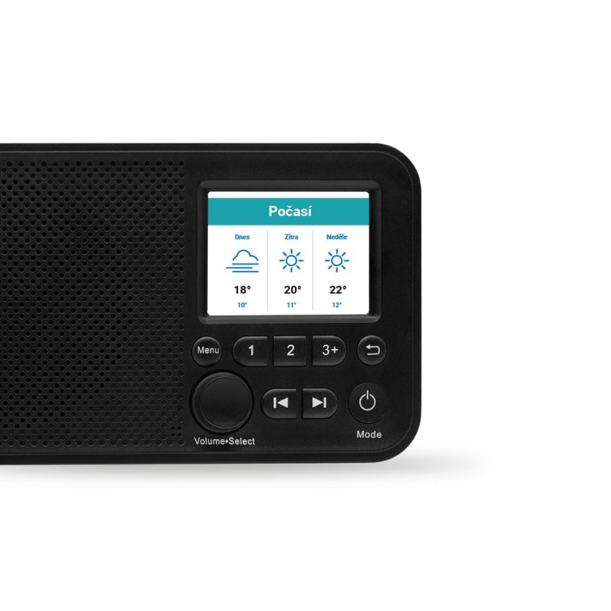 TESLA Electronics - Radio DAB+ FM 5W/4000 mAh crna