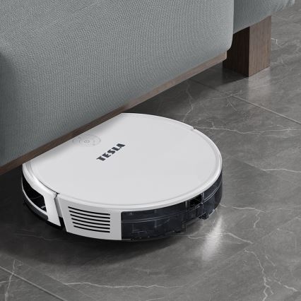TESLA Electronics RoboStar - Pametni robotski usisavač 2u1 2600 mAh Wi-Fi bijela + daljinski upravljač