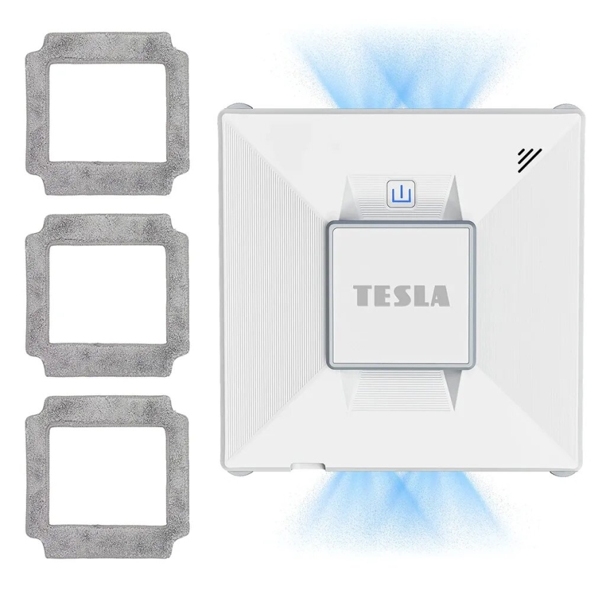 TESLA Electronics RoboStar - Pametni čistač prozora s raspršivanjem vode 72W/230V/650 mAh Wi-Fi + daljinski upravljač