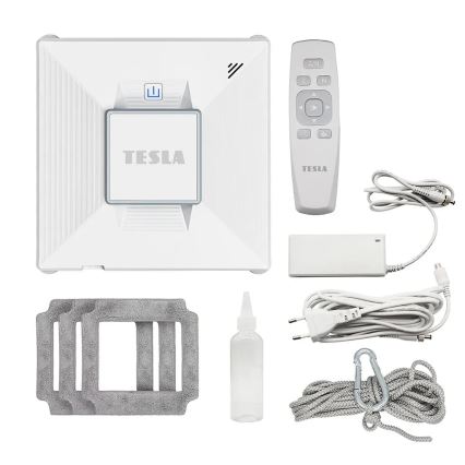 TESLA Electronics RoboStar - Pametni čistač prozora s raspršivanjem vode 72W/230V/650 mAh Wi-Fi + daljinski upravljač