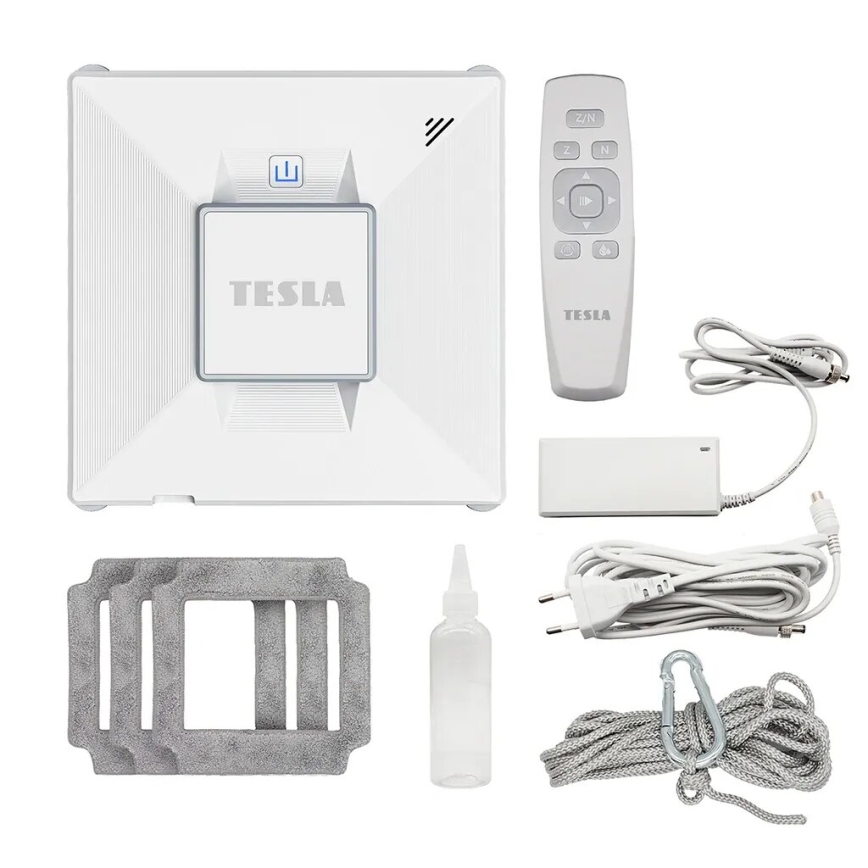 TESLA Electronics RoboStar - Pametni čistač prozora s raspršivanjem vode 72W/230V/650 mAh Wi-Fi + daljinski upravljač