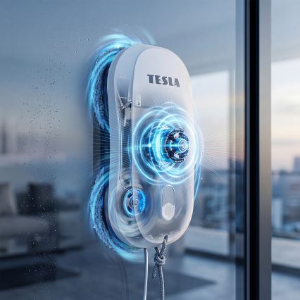 TESLA Electronics RoboStar - Čistač prozora s raspršivanjem vode 72W/230V/500 mAh + daljinski upravljač