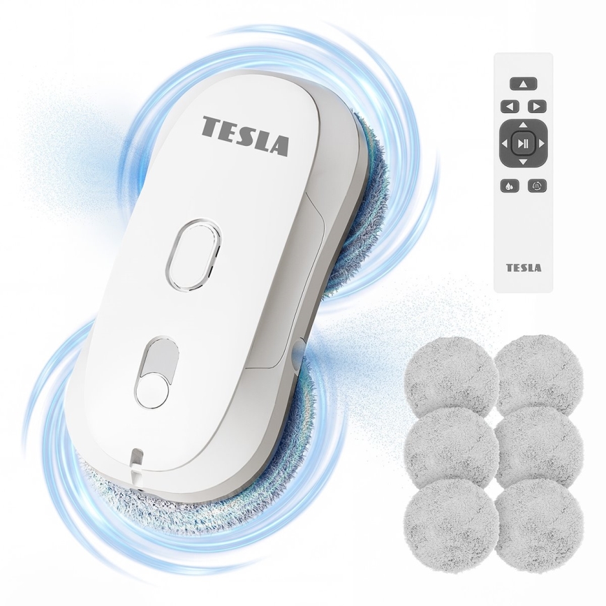 TESLA Electronics RoboStar - Čistač prozora s raspršivanjem vode 72W/230V/500 mAh + daljinski upravljač
