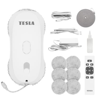 TESLA Electronics RoboStar - Čistač prozora s raspršivanjem vode 72W/230V/500 mAh + daljinski upravljač