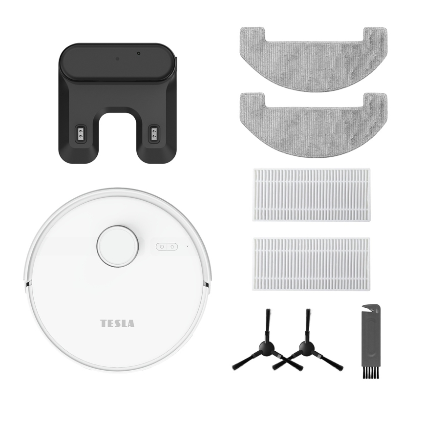 TESLA Electronics RoboStar - Pametni robotski usisavač 2u1 3200 mAh Wi-Fi bijeli