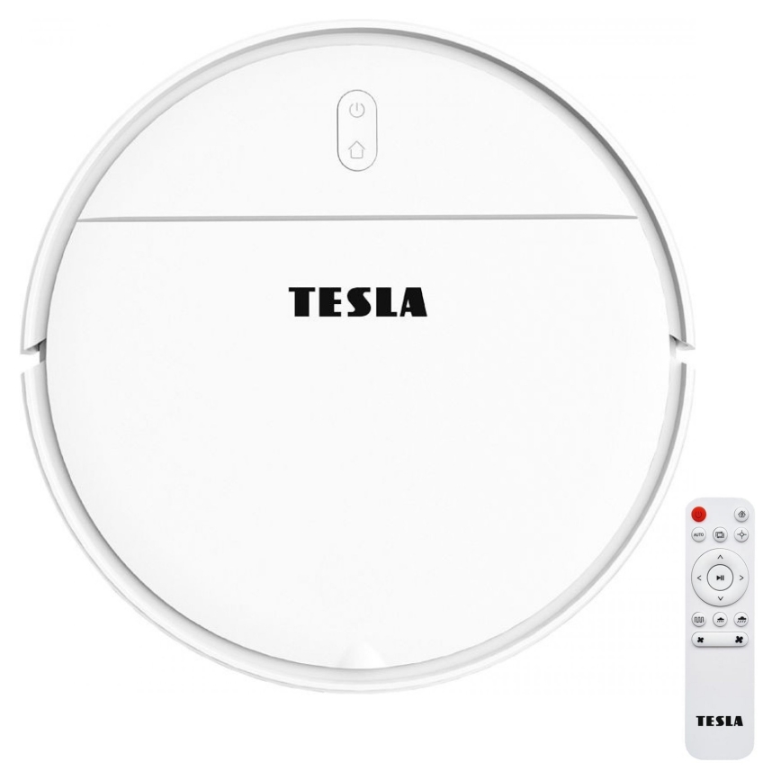 TESLA Electronics RoboStar - Pametni robotski usisivač 2u1 2500 mAh Wi-Fi Tuya bijela + daljinski upravljač