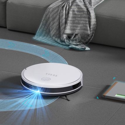 TESLA Electronics RoboStar - Pametni robotski usisivač 2u1 2600 mAh Wi-Fi bijela + daljinski upravljač