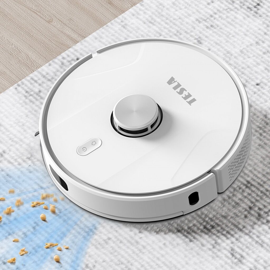 TESLA Electronics RoboStar - Pametni robotski usisivač 2u1 2600 mAh Wi-Fi bijela