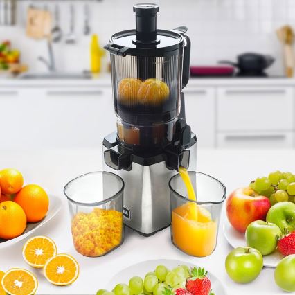 TESLA Electronics SlowJuicer Deluxe - Spori sokovnik 250W/230V nehrđajući/crna