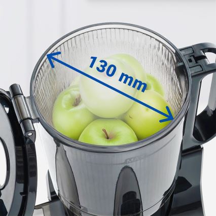 TESLA Electronics SlowJuicer Deluxe - Spori sokovnik 250W/230V nehrđajući/crna