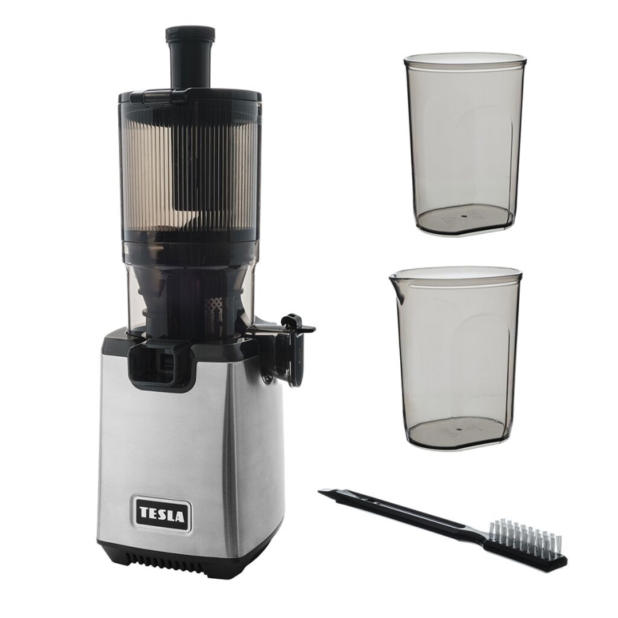 TESLA Electronics SlowJuicer Deluxe - Spori sokovnik 250W/230V nehrđajući/crna