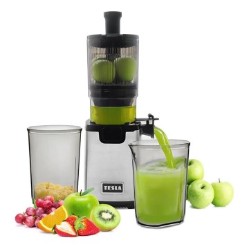 TESLA Electronics SlowJuicer Deluxe - Spori sokovnik 250W/230V nehrđajući/crna