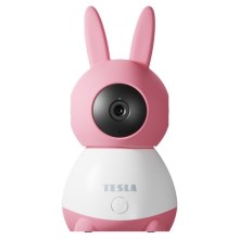 Tesla - Pametna kamera 360 Baby Full HD 1080p 5V Wi-Fi ružičasta