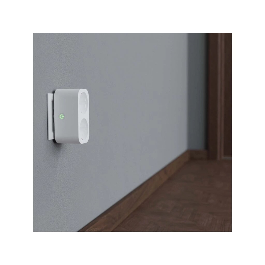TESLA Smart - Pametna razdjelna utičnica 2x16A/230V Tip F Wi-Fi Tuya