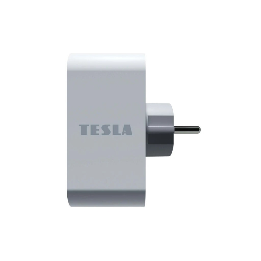 TESLA Smart - Pametna razdjelna utičnica 2x16A/230V Tip F Wi-Fi Tuya