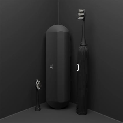 TESLA Smart - Pametna sonična četkica za zube TS200 DELUXE crna