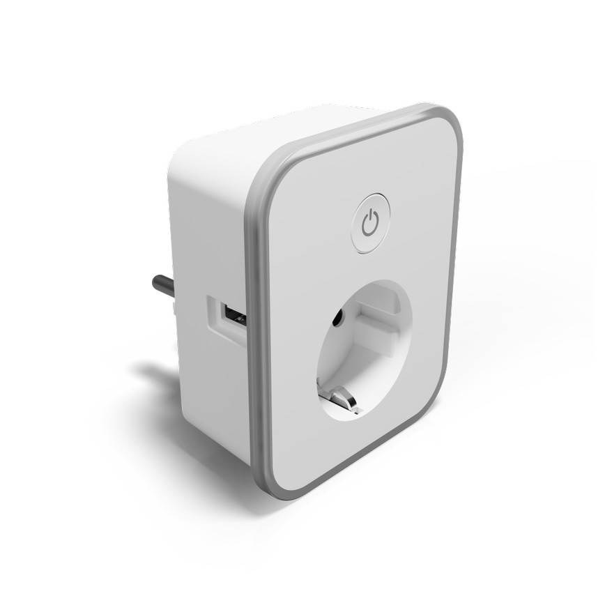 TESLA Smart - Pametna utičnica 3690W/230V/16A 2xUSB/24W/5V Wi-Fi Tuya