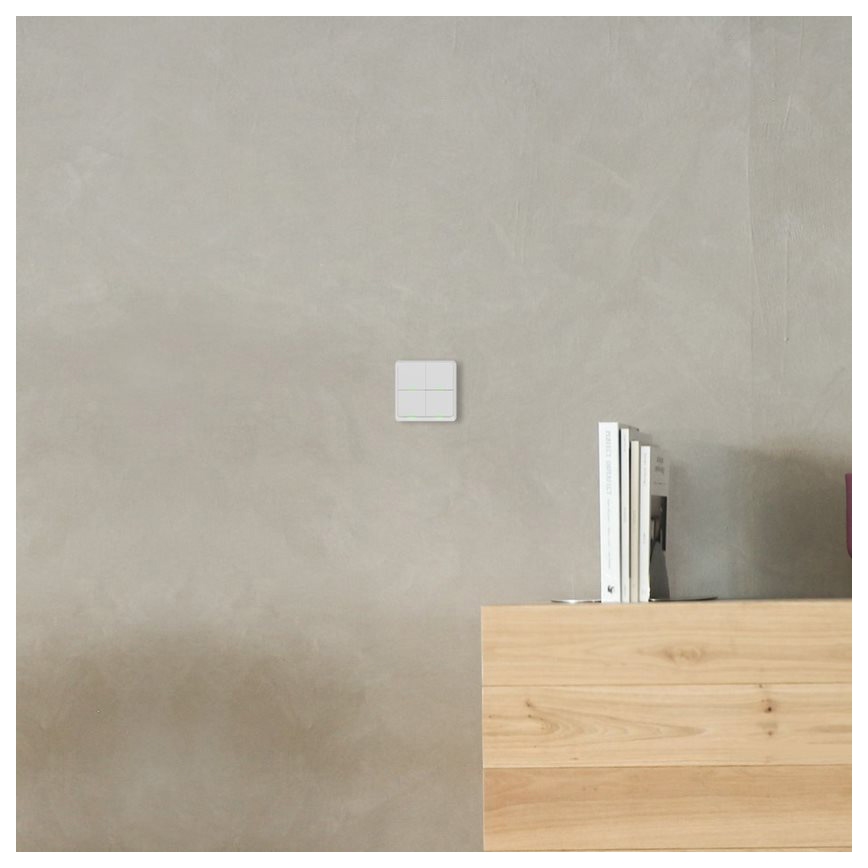 TESLA Smart - Pametni bežični kućni prekidač 4P 1xCR2430 ZigBee