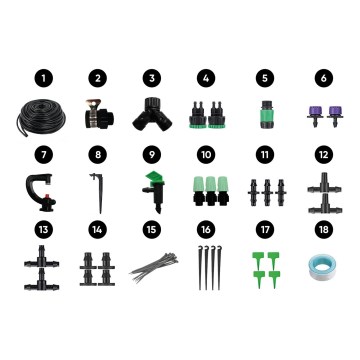 TESLA Smart - Pribor za pametni vodeni ventil 18 komada