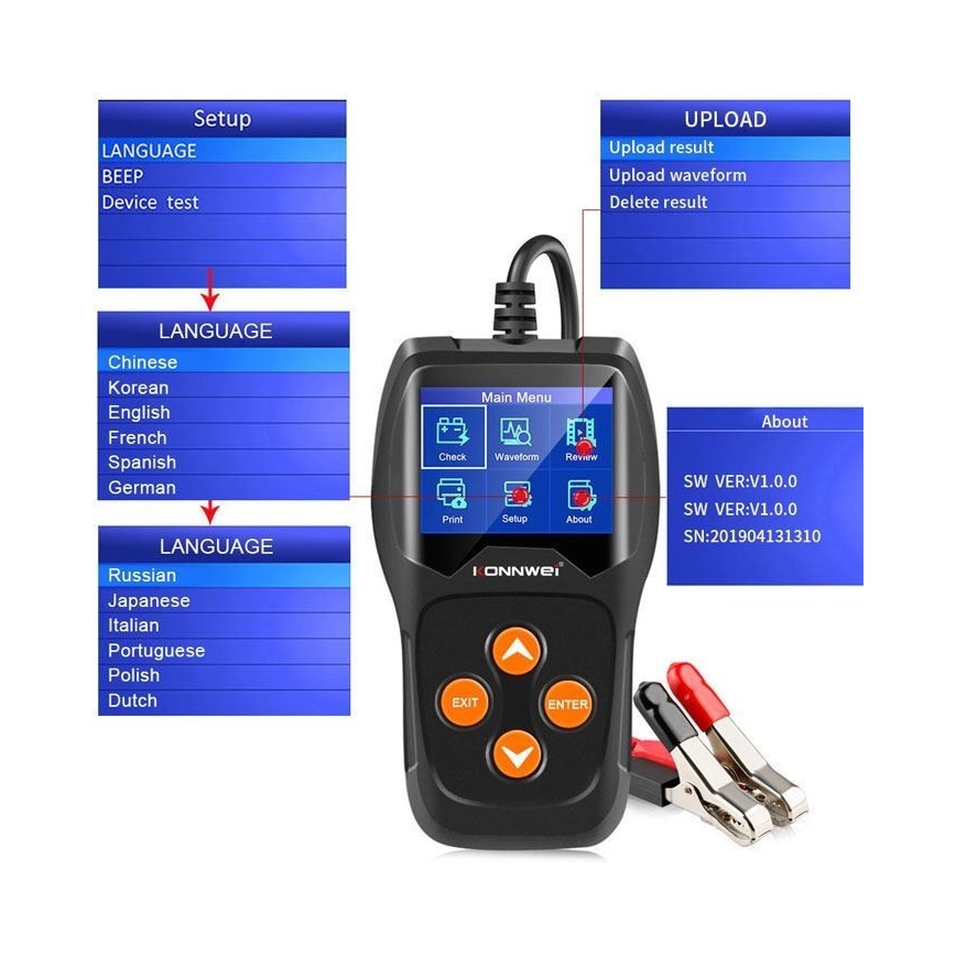 Tester akumulatora 12V
