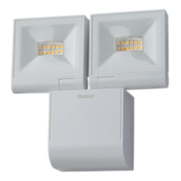 theben - LED zidni reflektor 2xLED/10W/230V bijeli IP55