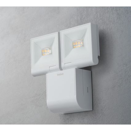 theben - LED zidni reflektor 2xLED/10W/230V bijeli IP55