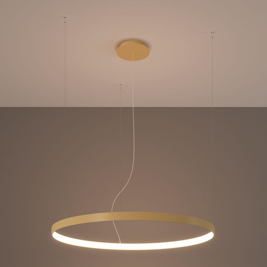 Thoro TH.174 - LED Luster na sajli RIO LED/50W/230V CRI 90 3000K pr. 78 cm zlatna