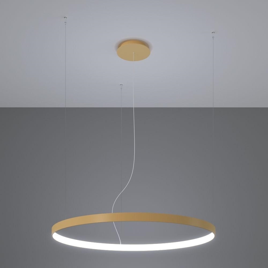 Thoro TH.181 - LED  Luster na sajli RIO LED /50W/230V CRI 95 4000K pr. 78 cm zlatna