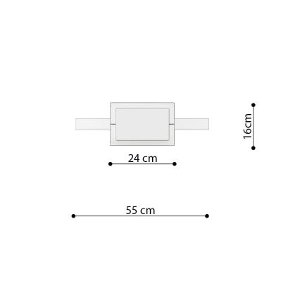 Thoro TH.220 - LED Luster na sajli RIO LED/30W/230V CRI90 3000K pr. 55 cm zlatna