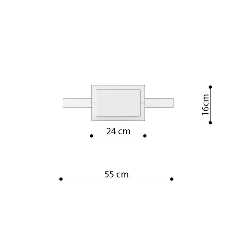 Thoro TH.220 - LED Luster na sajli RIO LED/30W/230V CRI 90 3000K pr. 55 cm zlatna