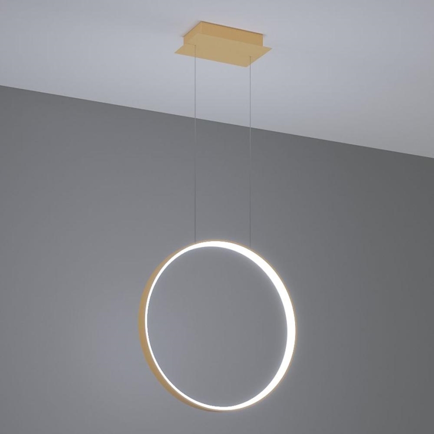 Thoro TH.221 - LED Luster na sajli RIO LED/30W/230V CRI 95 4000K pr. 55 cm zlatna