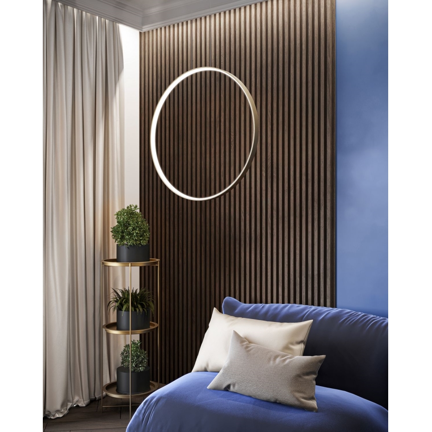 Thoro TH.221 - LED Luster na sajli RIO LED/30W/230V CRI 95 4000K pr. 55 cm zlatna