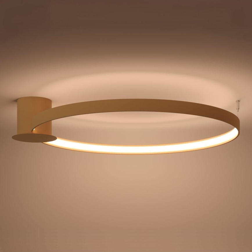Thoro TH.224 - LED Stropna svjetiljka RIO LED/50W/230V CRI 90 3000K pr. 78 cm zlatna