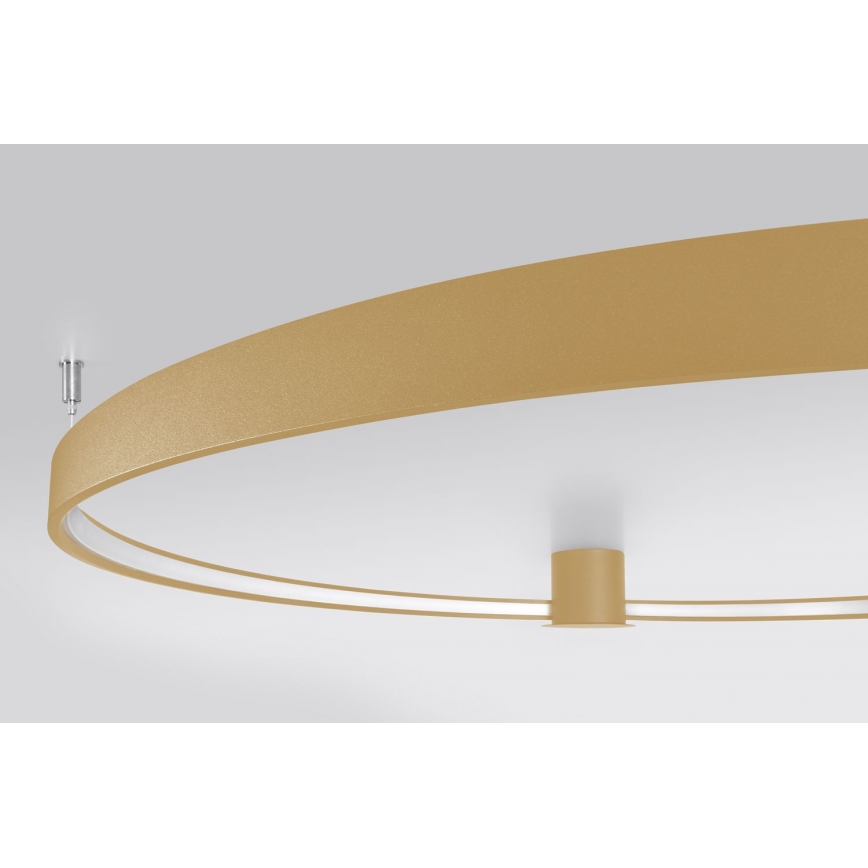 Thoro TH.224 - LED Stropna svjetiljka RIO LED/50W/230V CRI 90 3000K pr. 78 cm zlatna