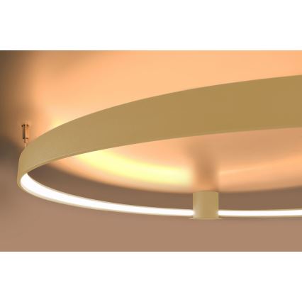 Thoro TH.224 - LED Stropna svjetiljka RIO LED/50W/230V CRI 90 3000K pr. 78 cm zlatna