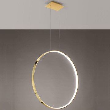 Thoro TH.248 - LED Luster na sajli RIO LED/50W/230V CRI 90 3000K pr. 78 cm zlatna