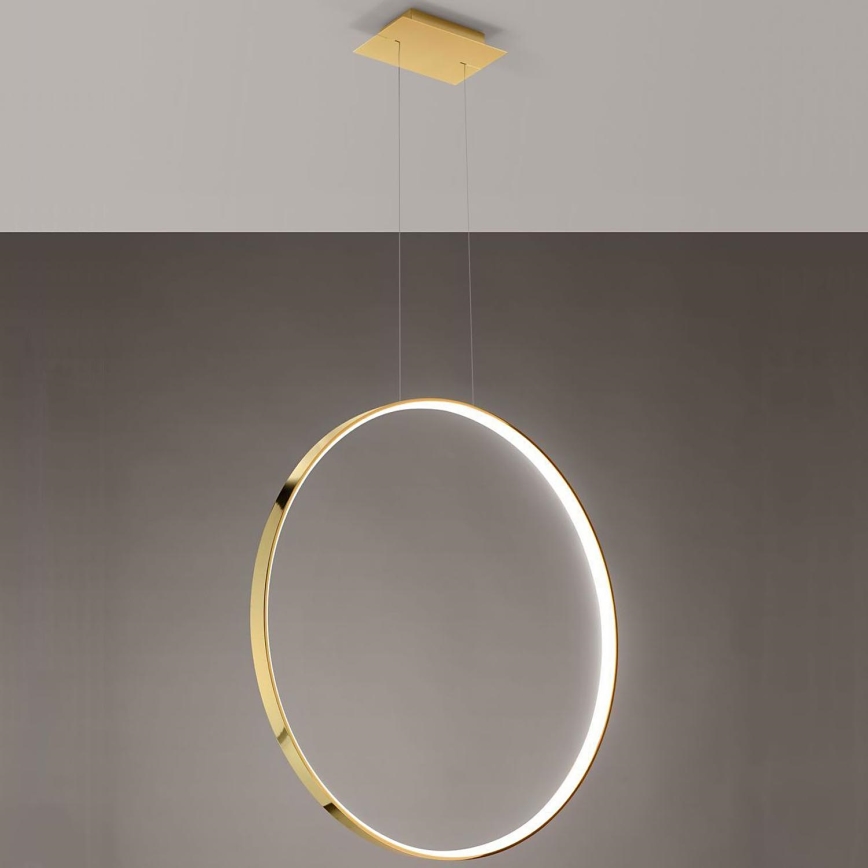 Thoro TH.248 - LED Luster na sajli RIO LED/50W/230V CRI 90 3000K pr. 78 cm zlatna