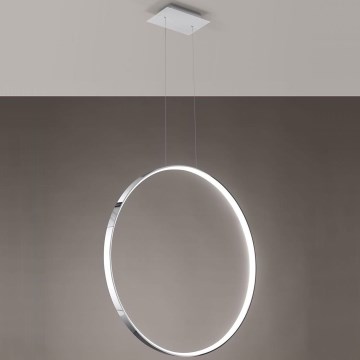 Thoro TH.249 - LED Luster na sajli RIO LED/50W/230V CRI 90 4000K pr. 78 cm sjajni krom