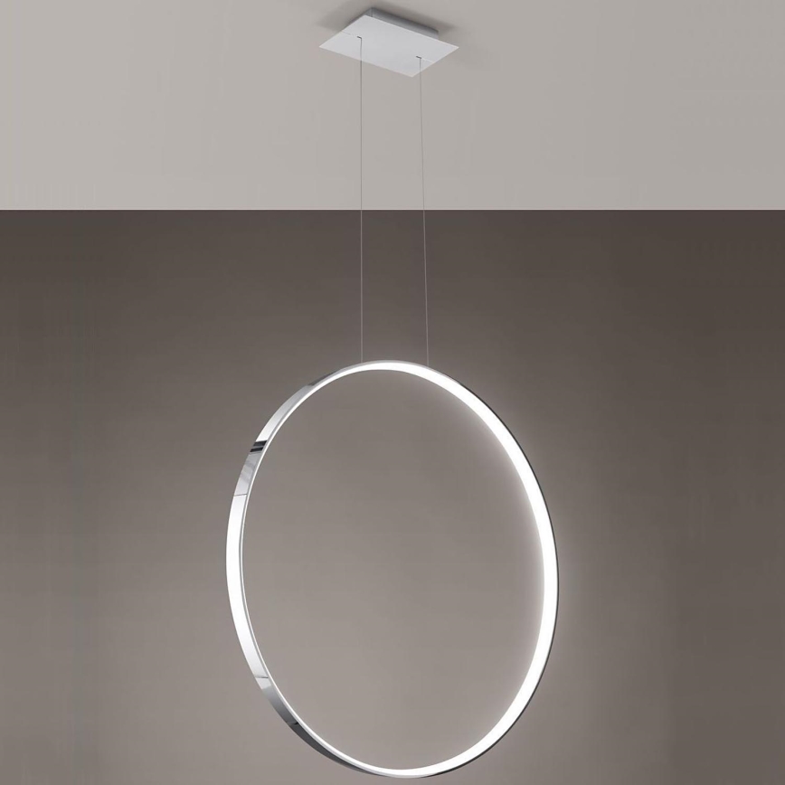 Thoro TH.249 - LED Luster na sajli RIO LED/50W/230V CRI 90 4000K pr. 78 cm sjajni krom