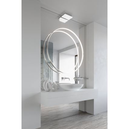 Thoro TH.249 - LED Luster na sajli RIO LED/50W/230V CRI 90 4000K pr. 78 cm sjajni krom