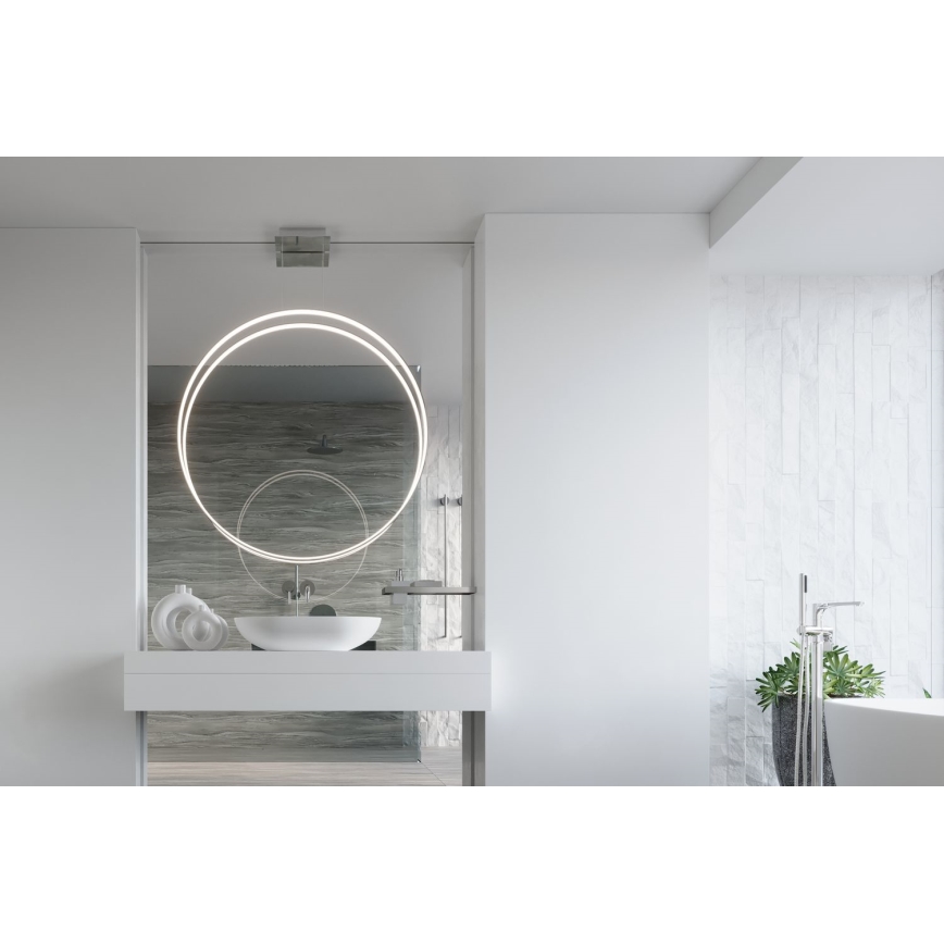 Thoro TH.249 - LED Luster na sajli RIO LED/50W/230V CRI 90 4000K pr. 78 cm sjajni krom
