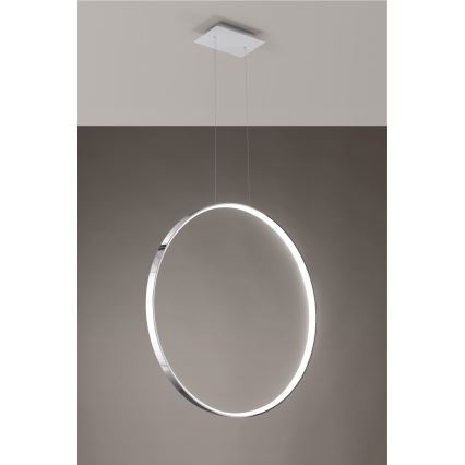 Thoro TH.249 - LED Luster na sajli RIO LED/50W/230V CRI 90 4000K pr. 78 cm sjajni krom