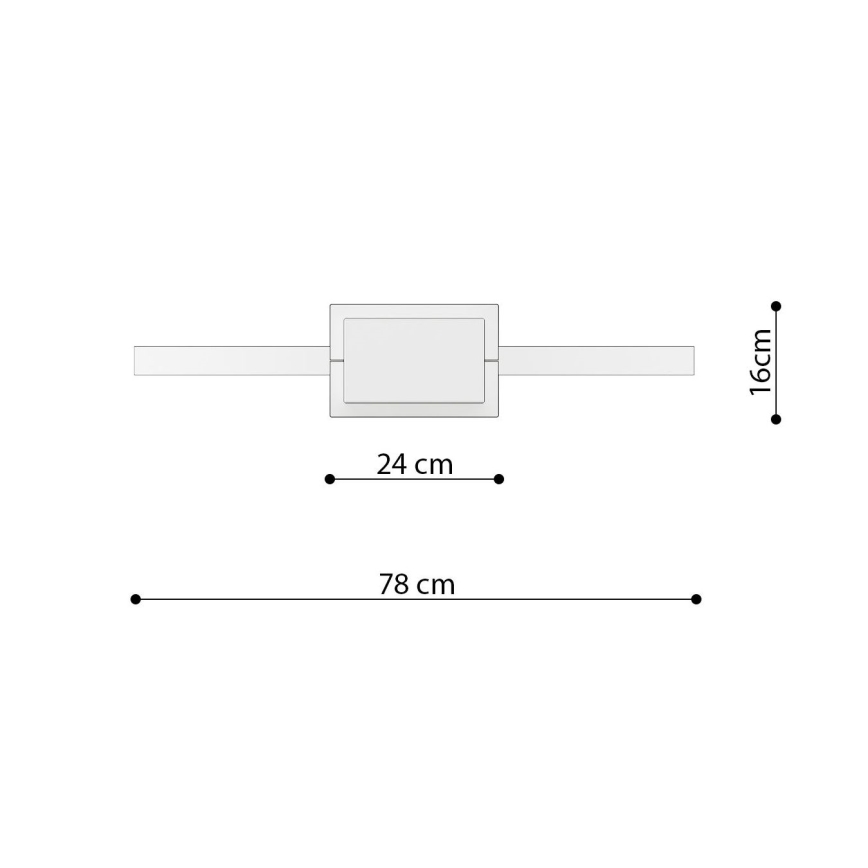 Thoro TH.249 - LED Luster na sajli RIO LED/50W/230V CRI 90 4000K pr. 78 cm sjajni krom