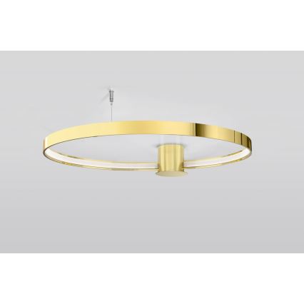 Thoro TH.252 - LED Stropna svjetiljka RIO LED/50W/230V CRI 90 3000K pr. 78 cm zlatna