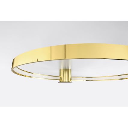 Thoro TH.252 - LED Stropna svjetiljka RIO LED/50W/230V CRI 90 3000K pr. 78 cm zlatna